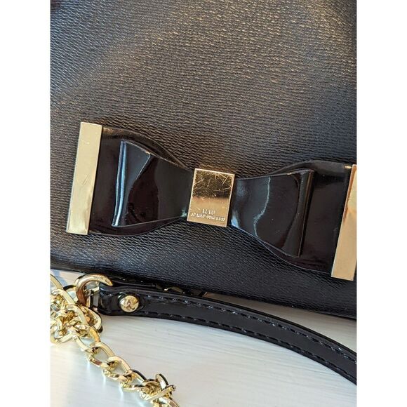 Lulu by Guinness, elegant black shoulder bag or clutch. - Picture 6 of 6